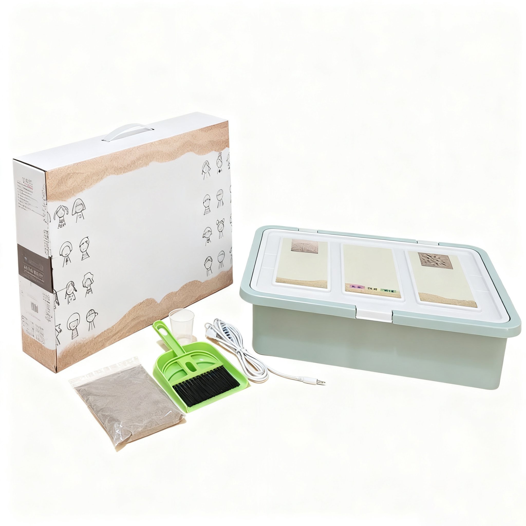 Sada pro tvorbu pískových obrázků – kompletní balení