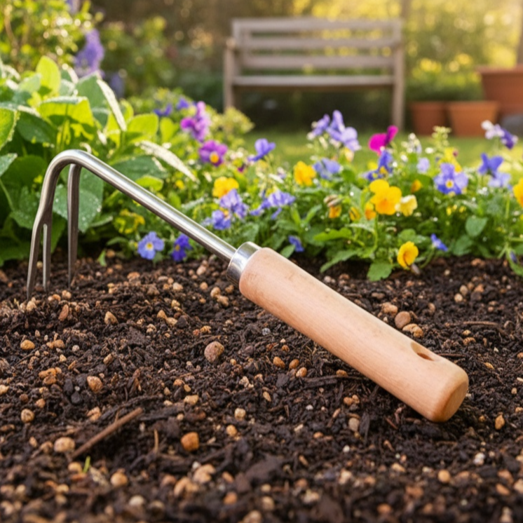 Outil de désherbage manuel en acier inoxydable pour jardinage