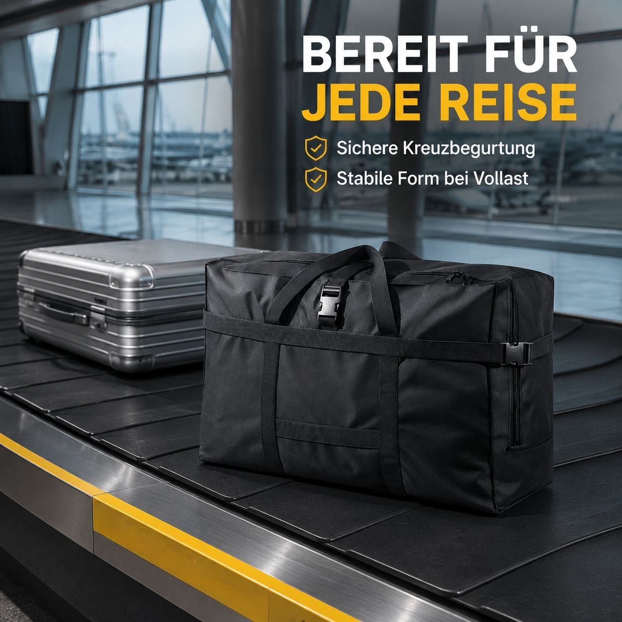 Große Reisetasche aus Oxford-Gewebe