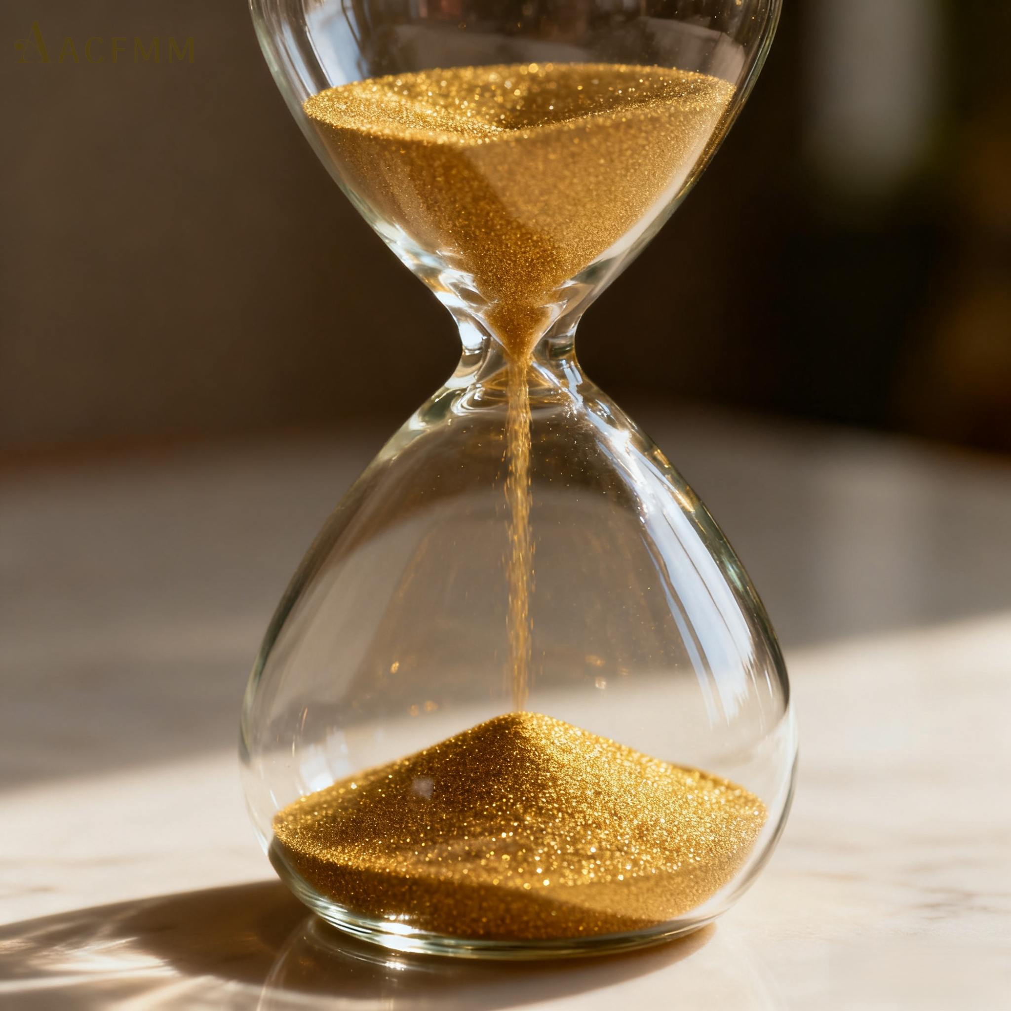 고급스러운 황금 모래시계 5개 세트 전체 이미지