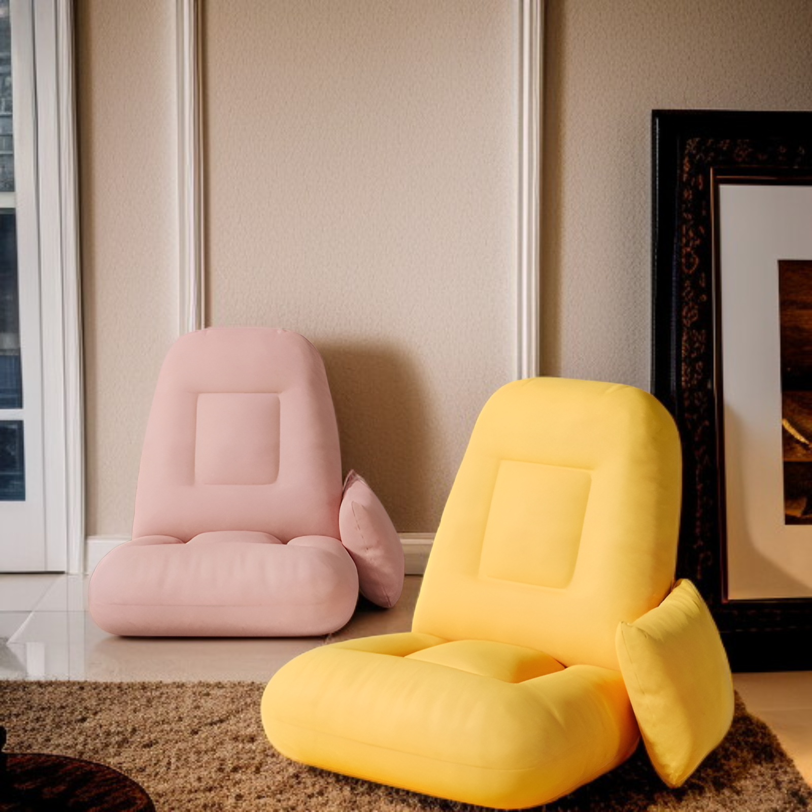 Sillón fácil de mover para espacios pequeños