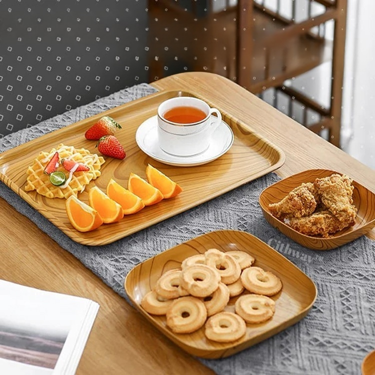 木製フルーツ＆スナックトレイ