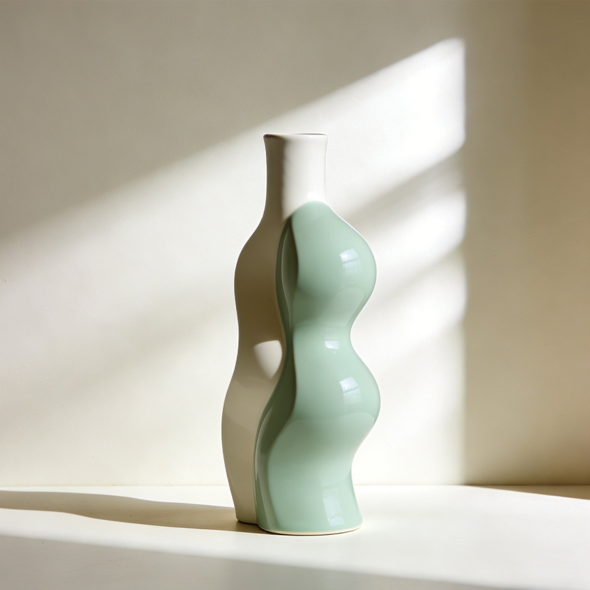 シンプル陶器花瓶（3個セット）