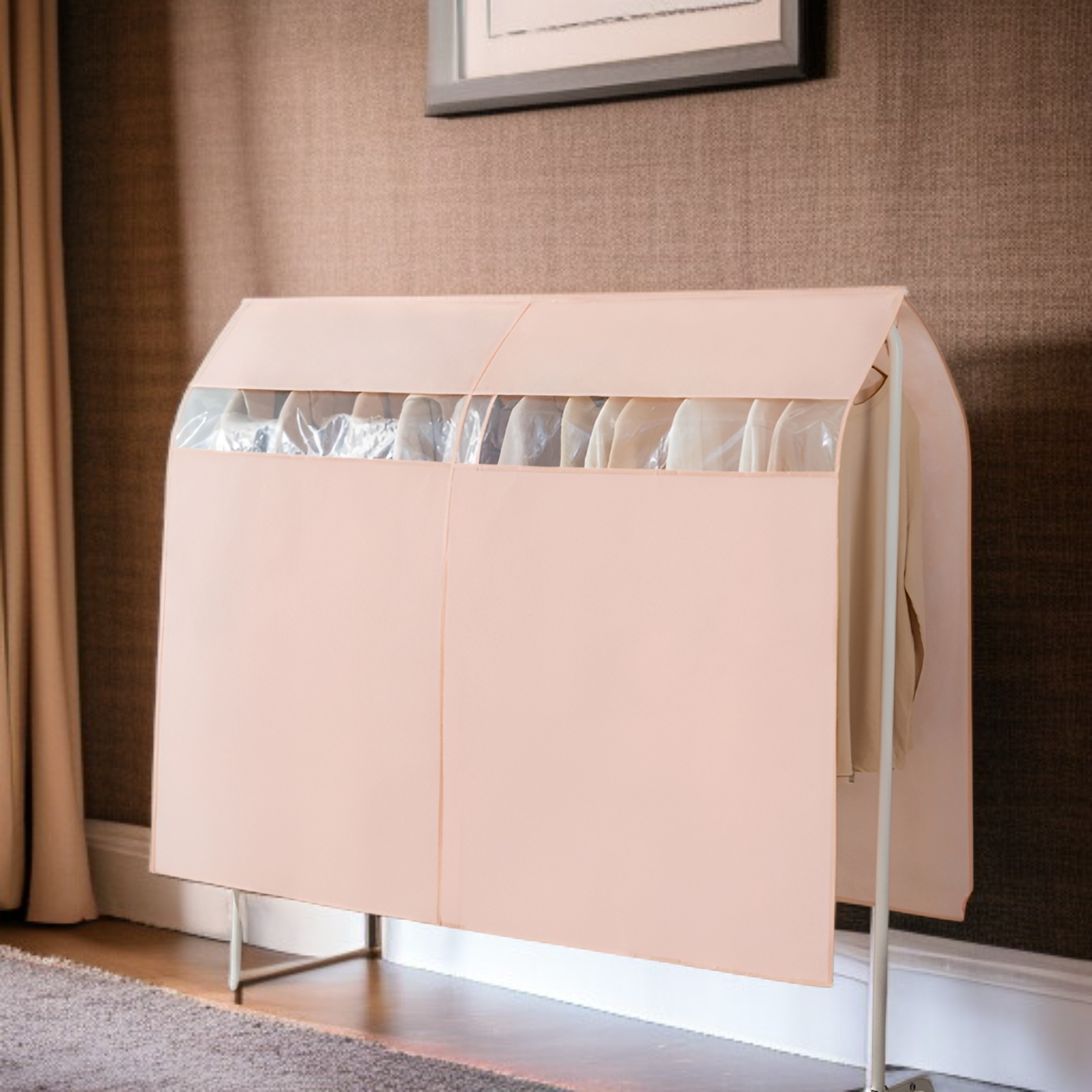 Thickened Hanging Dust Cover for Clothes, Universal Non-woven Wardrobe Cover