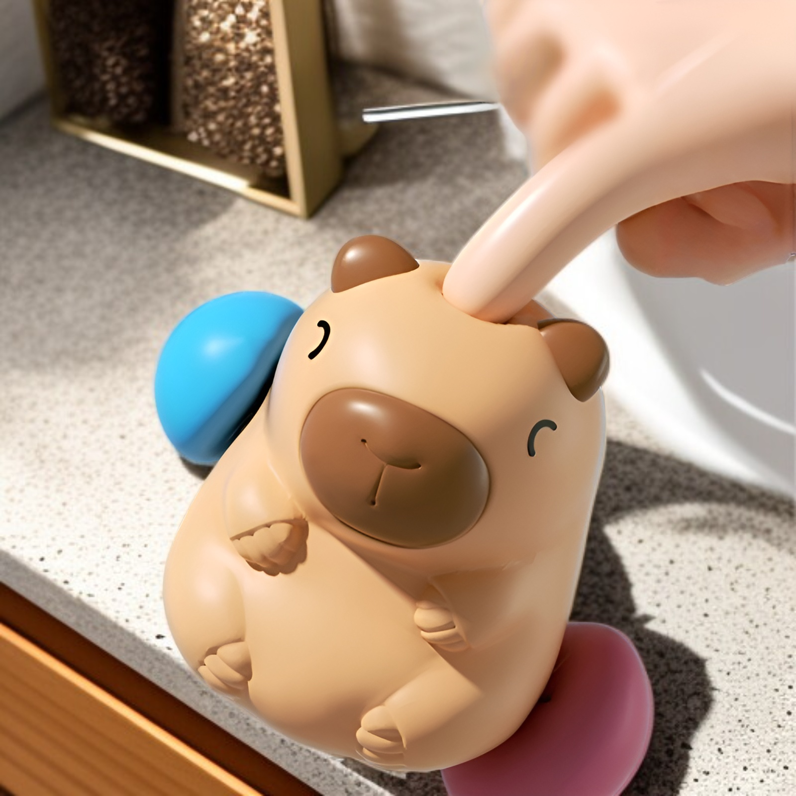 カピバラ ベビーバスおもちゃ 4個セット 防水仕様 水遊び＆お風呂用