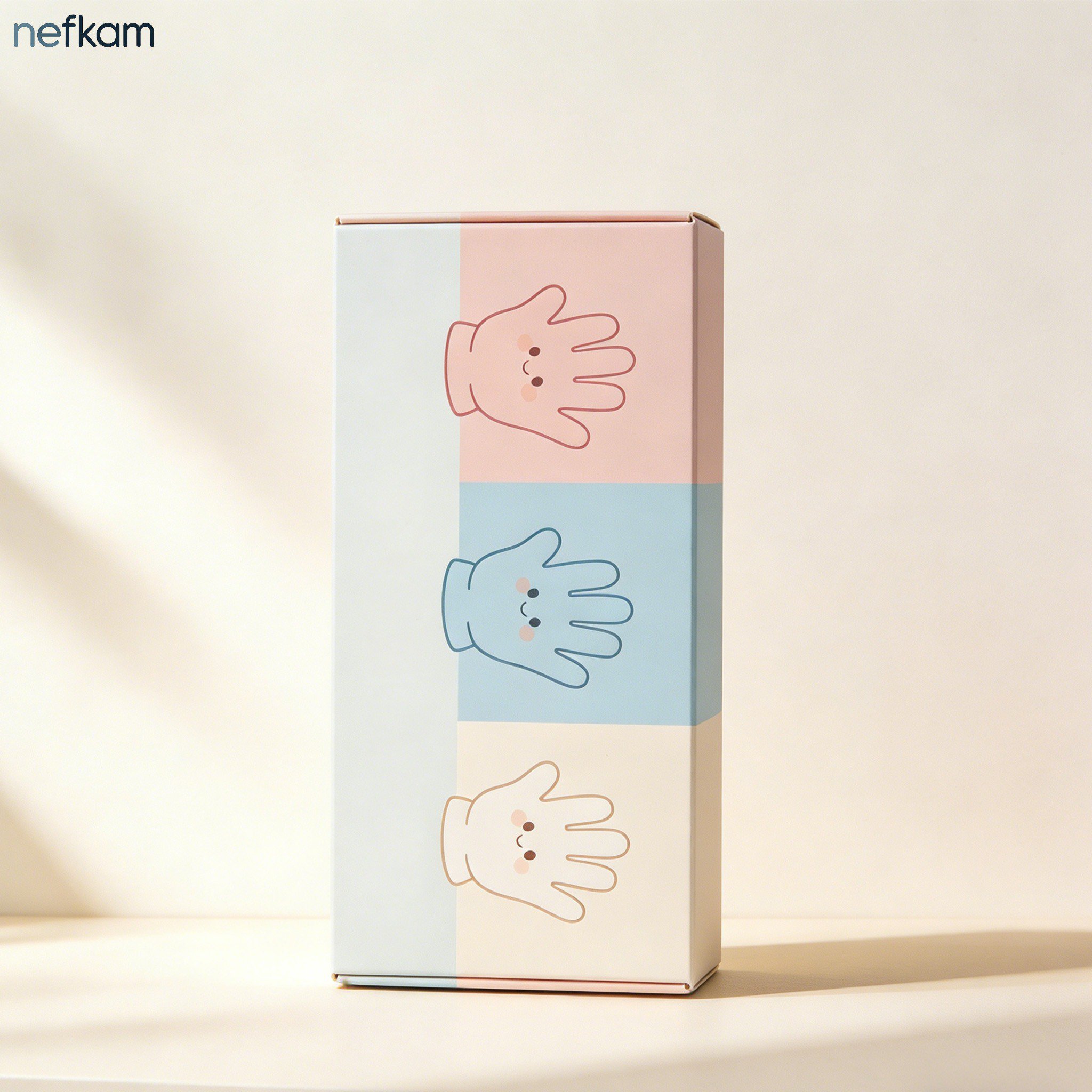 Food-grade disposable gloves packaging - 3 boxes