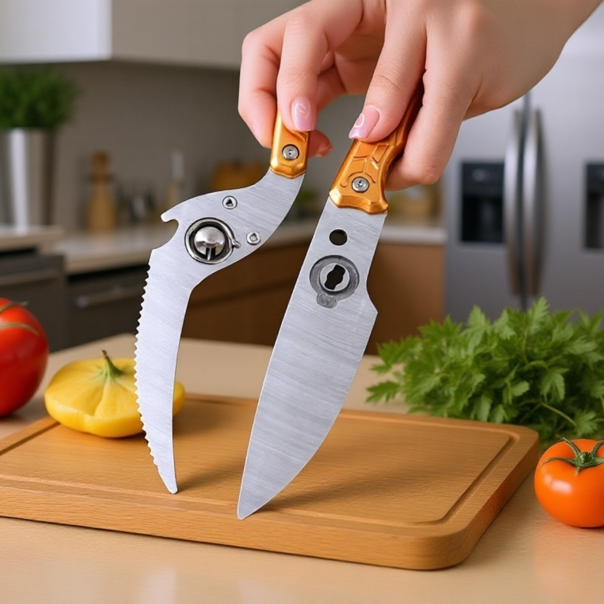 분리형 자동 스프링 반동 닭뼈 가위