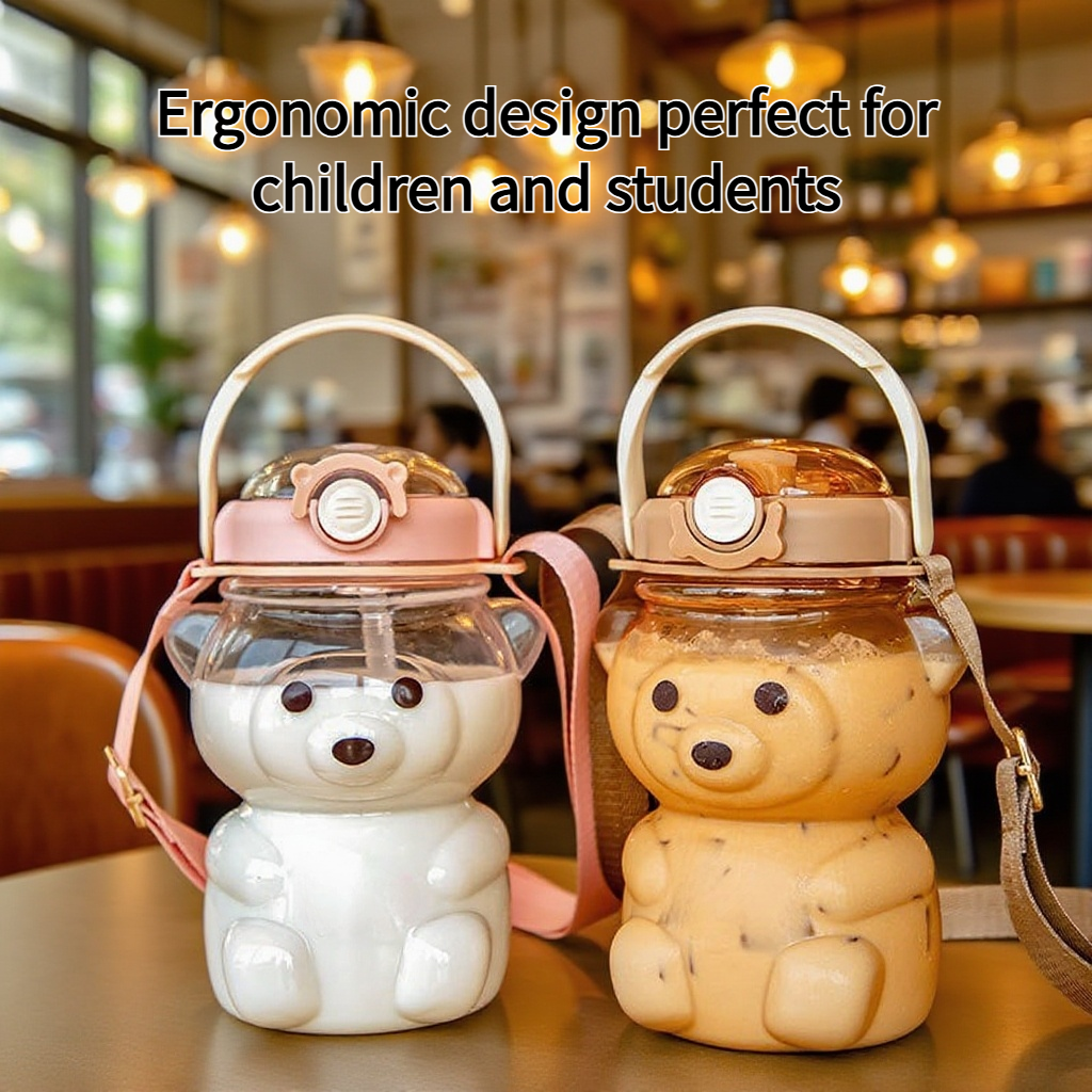 Children's plastic cup straw water cup