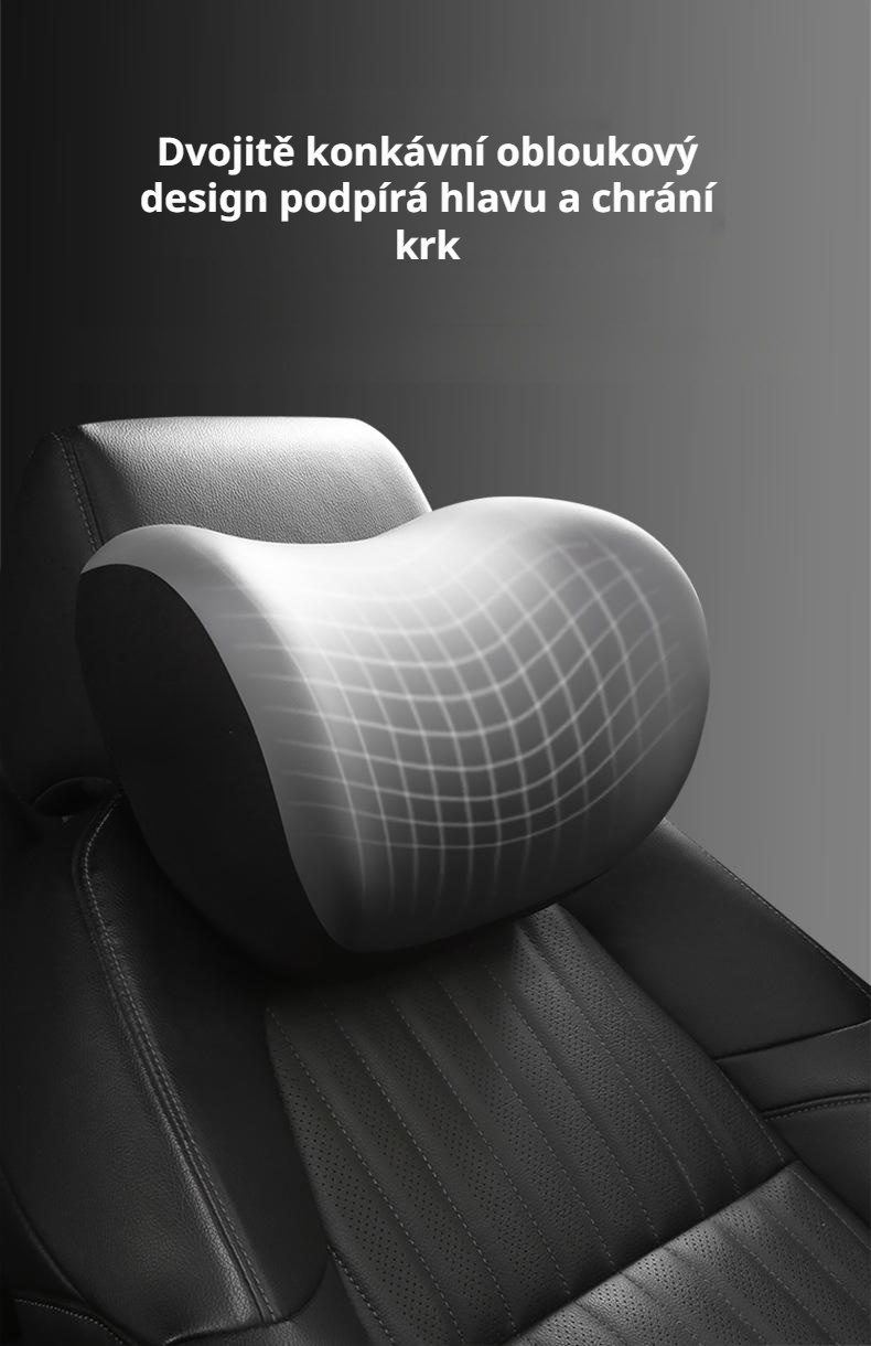 Detail materiálu paměťové pěny opěrky hlavy