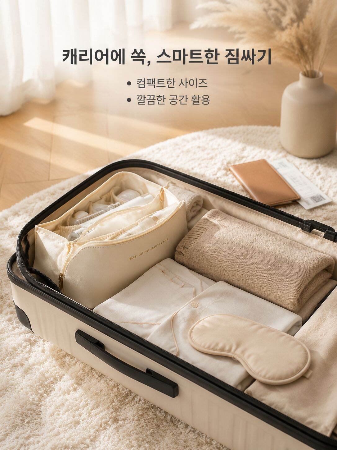 휴대용 여행 대용량 세면 파우치