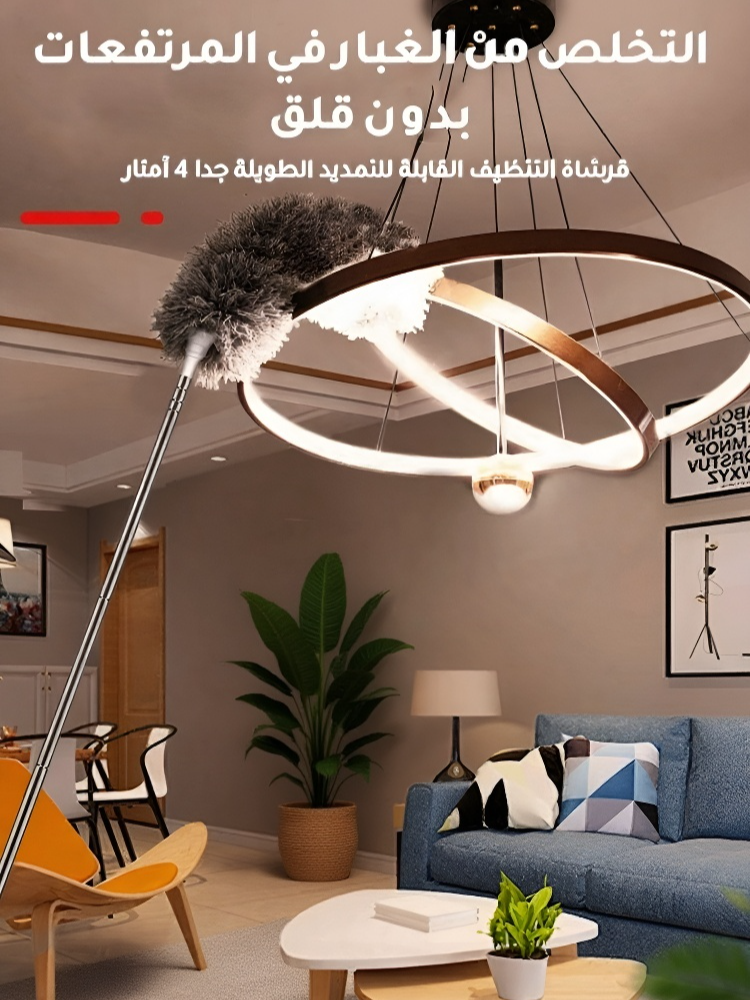 فرشاة التنظيف القابلة للتمديد الطويلة جدا 4 أمتار