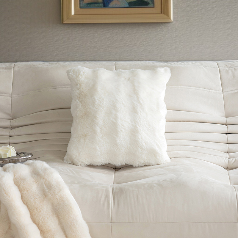 Plush Pillow Covers Pillow Covers Solid Color Plush Bedroom Bubble Plush