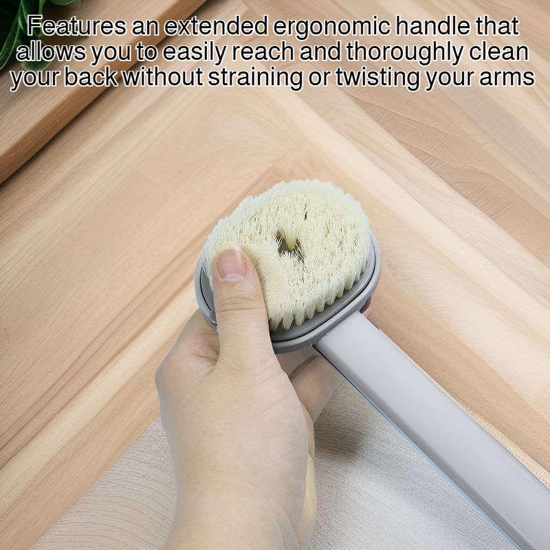 Extended handle convenient back scrubber