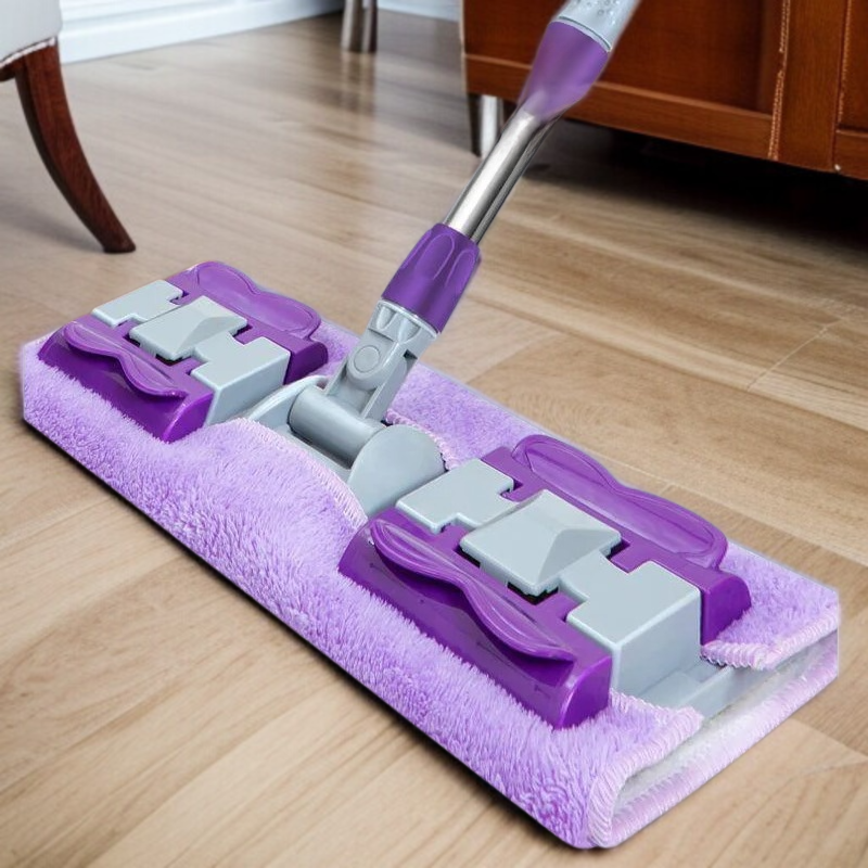 가정용 불량 플랫 밀대 10년 내구 건습 겸용 천 슬래브 밀대 깨끗한 나무 바닥 밀대