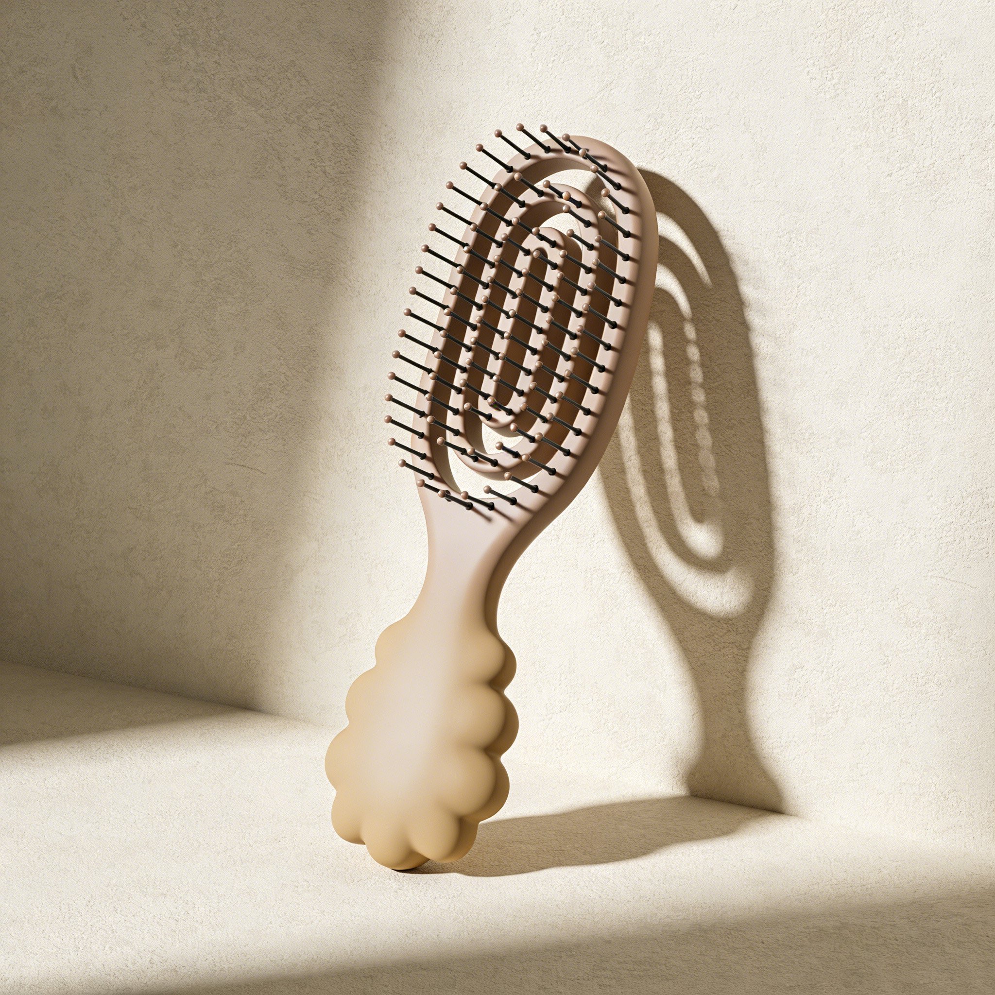 Fejbőr masszázs fésű, 3 darabos szett