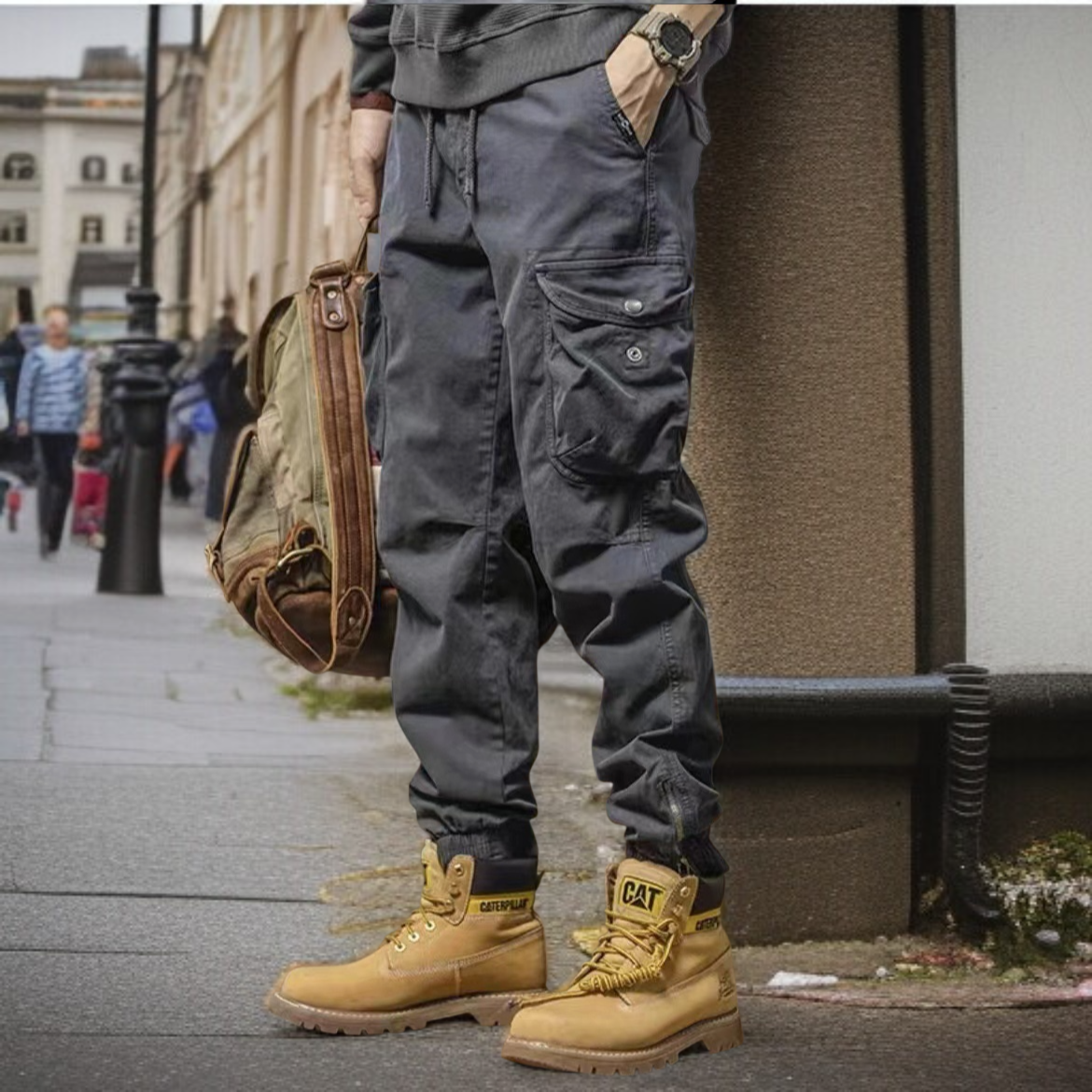 남성 카고 팬츠 카고 팬츠 더티 스트링 내마모성 아웃도어