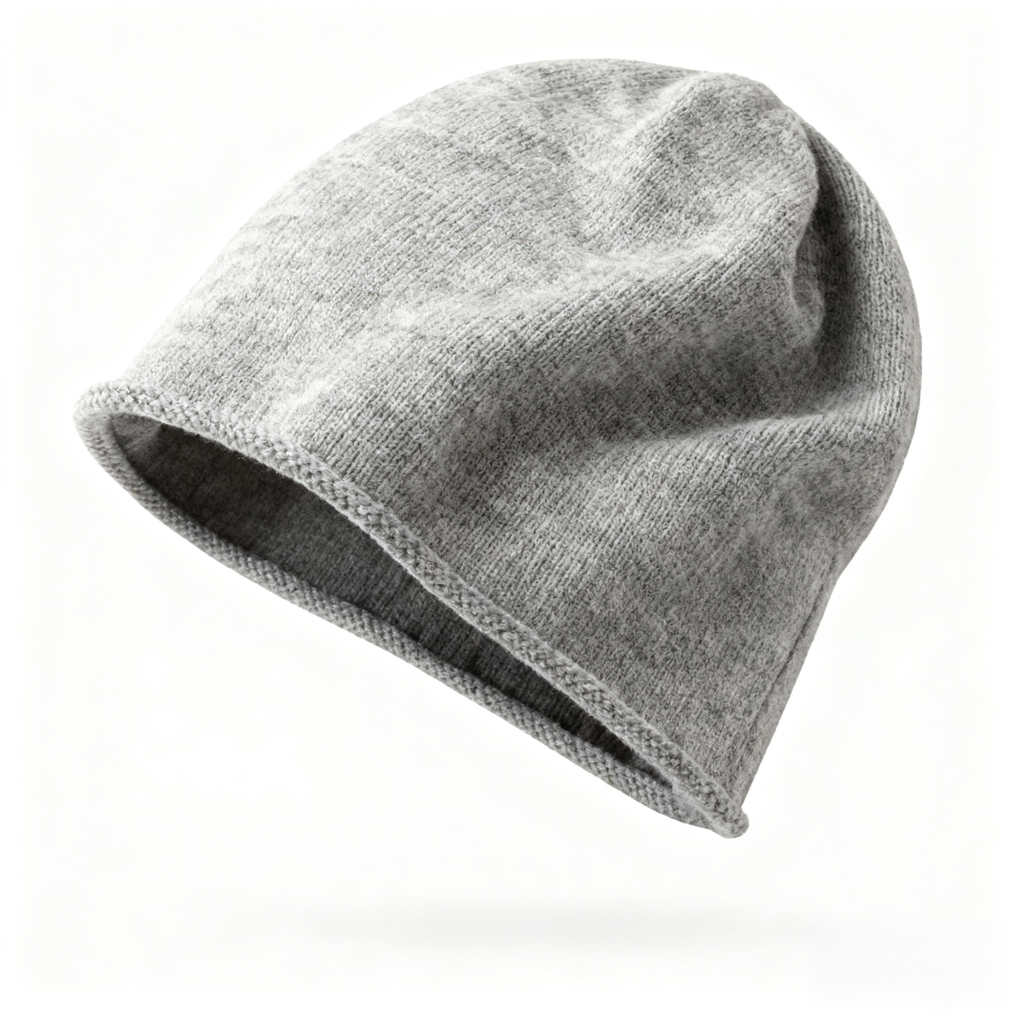 남성용 캐시미어 니트 모자 착용샷