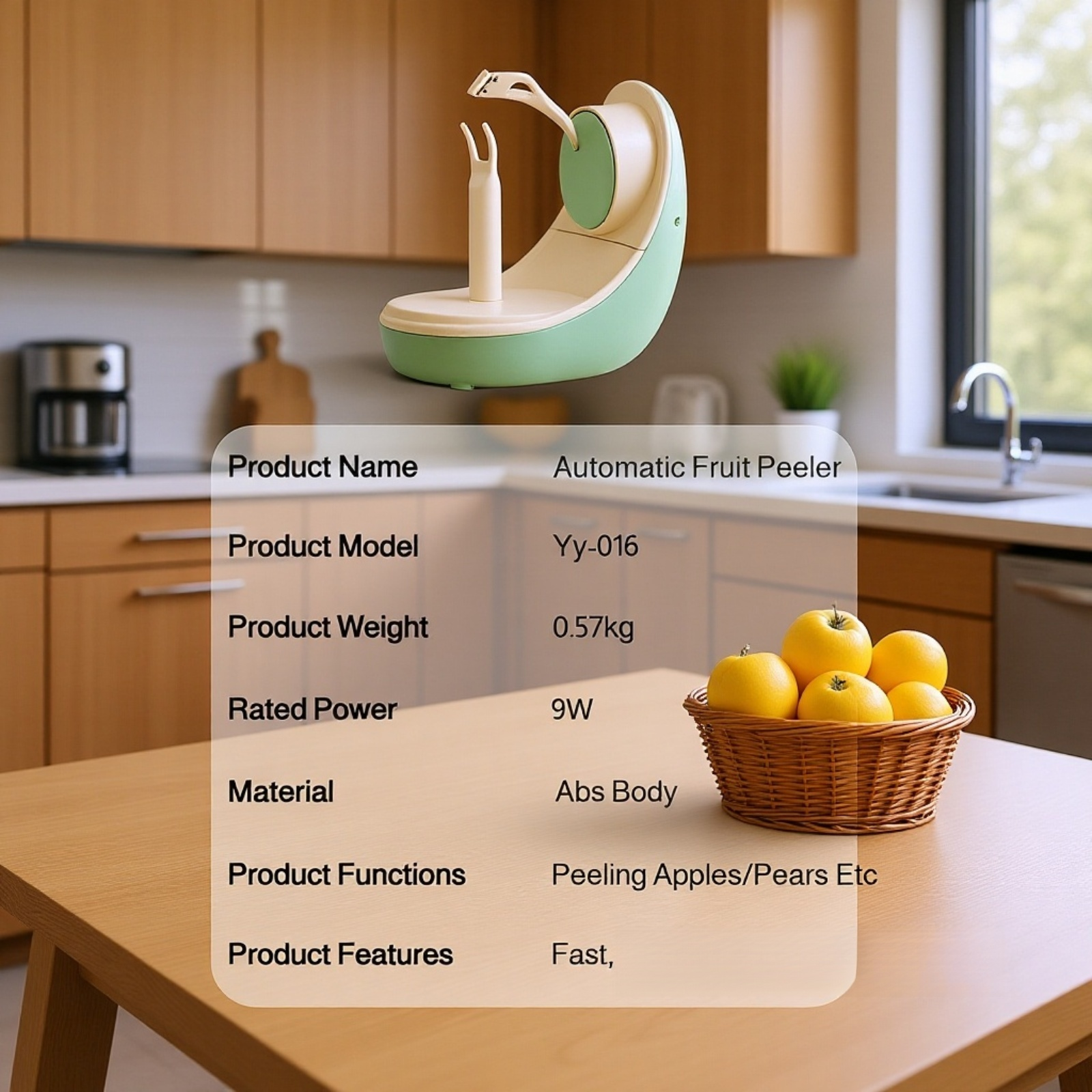  Electric Apple Peeler, Washable, USB Rechargeable Fruit Peeling Machine