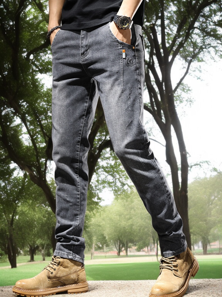 남성용 작은 발바지 밑단 디테일