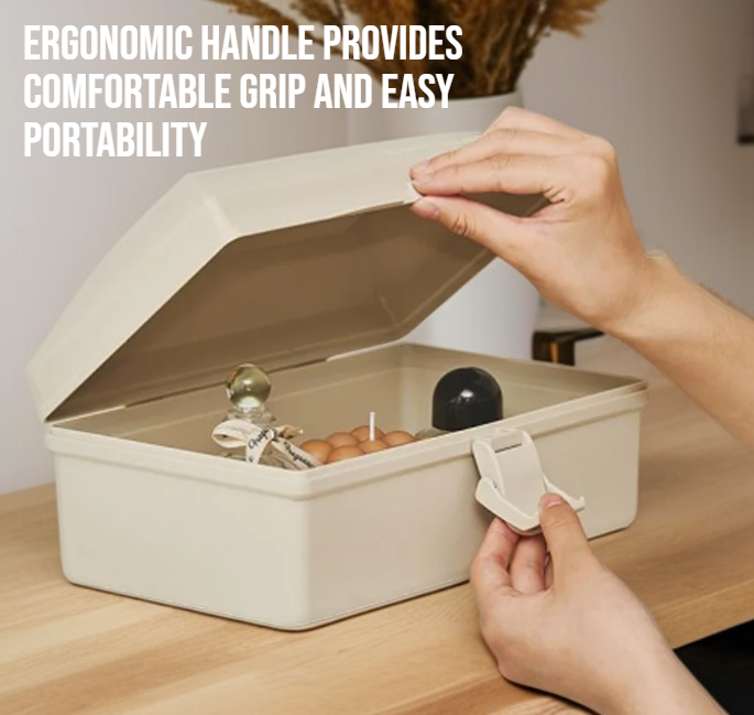 Portable toolbox with spacious compartments