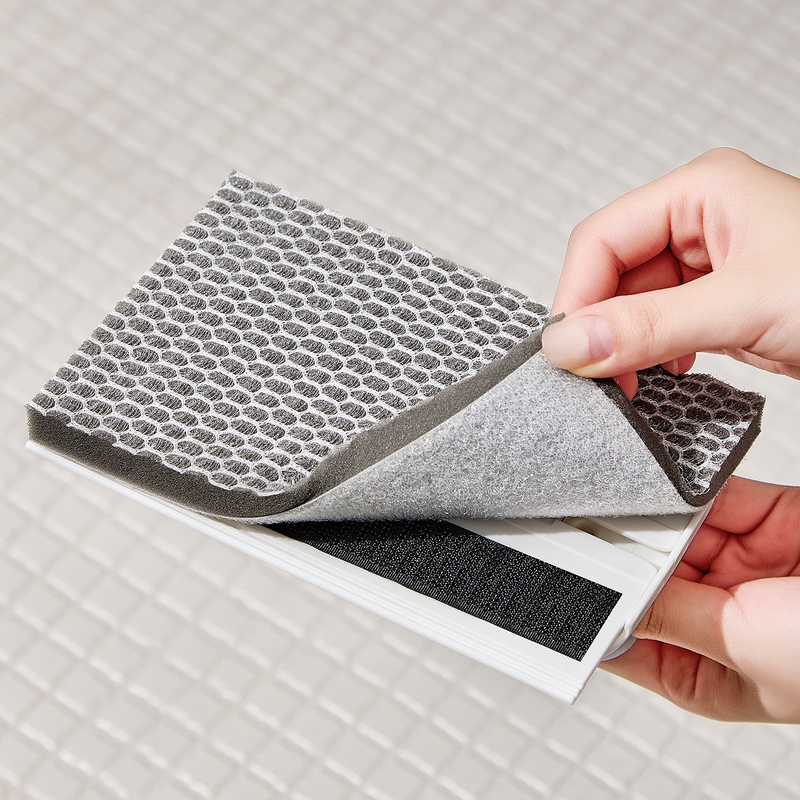 Multifunctional Foldable Window Track Brush