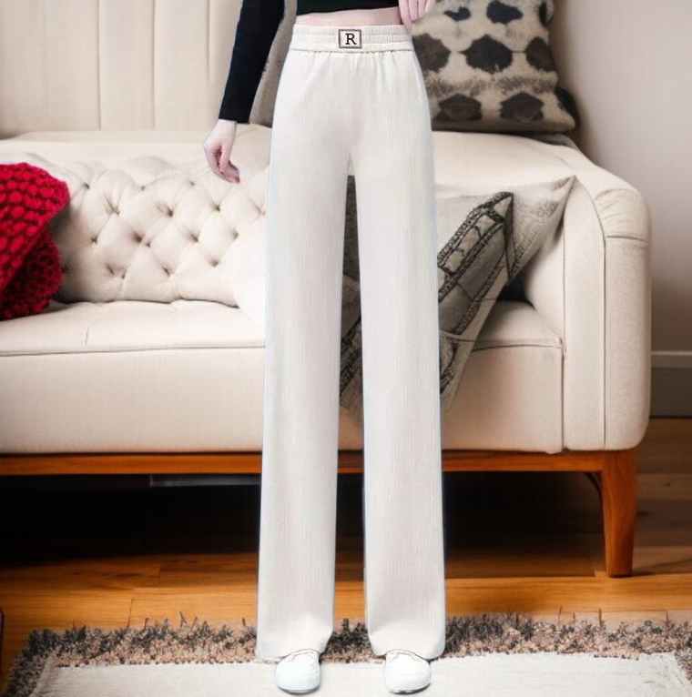 코듀로이 슬랙스 팬츠 여 슬림핏 하이웨스트 와이드 팬츠 슬림핏 와이드 팬츠