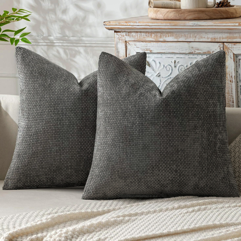 Oreiller en chenille
