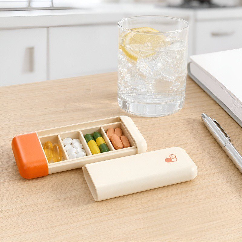 Outdoor Pill Storage Organizer Multifunctional Mini Pill Box