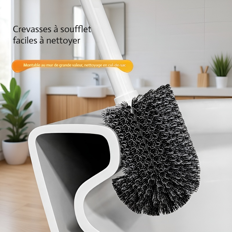 Set de brosses WC multifonction mural, 3 pièces