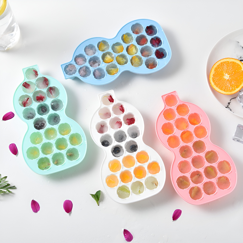 Gourd-shaped silicone ice cream mold