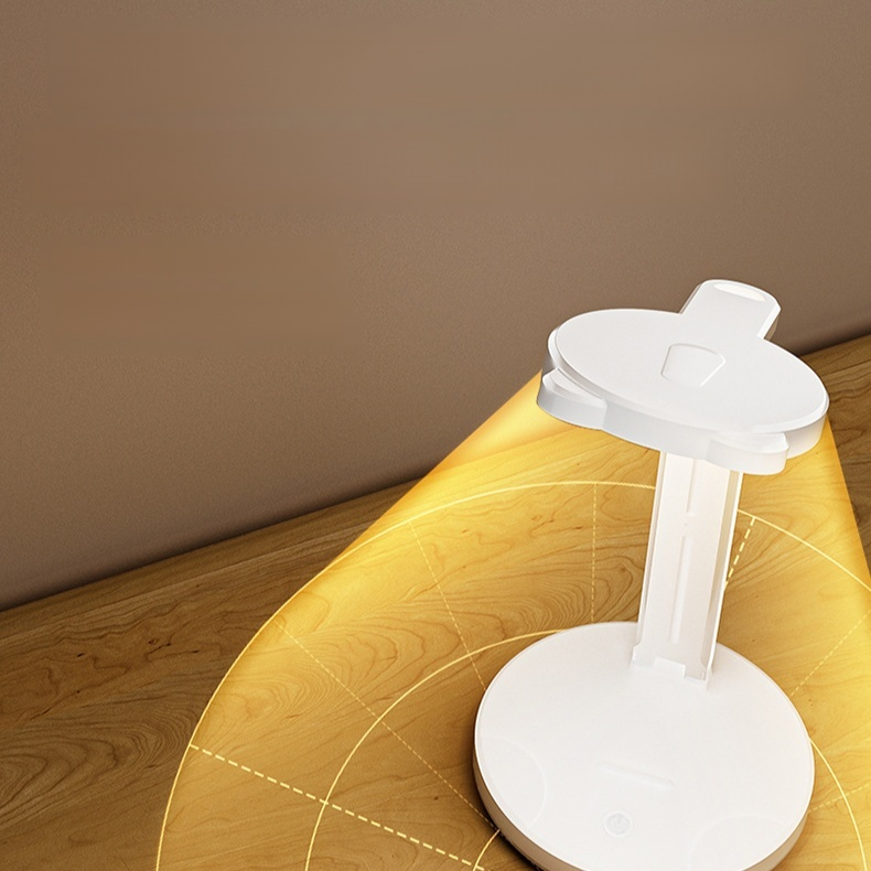 Folding eye-protection desk lamp