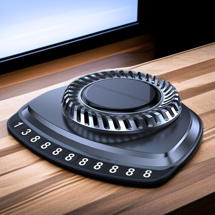 ป้ายโทรศัพท์รถยนต์แบบหรูพร้อมน้ำหอมและพลังงานแสงอาทิตย์