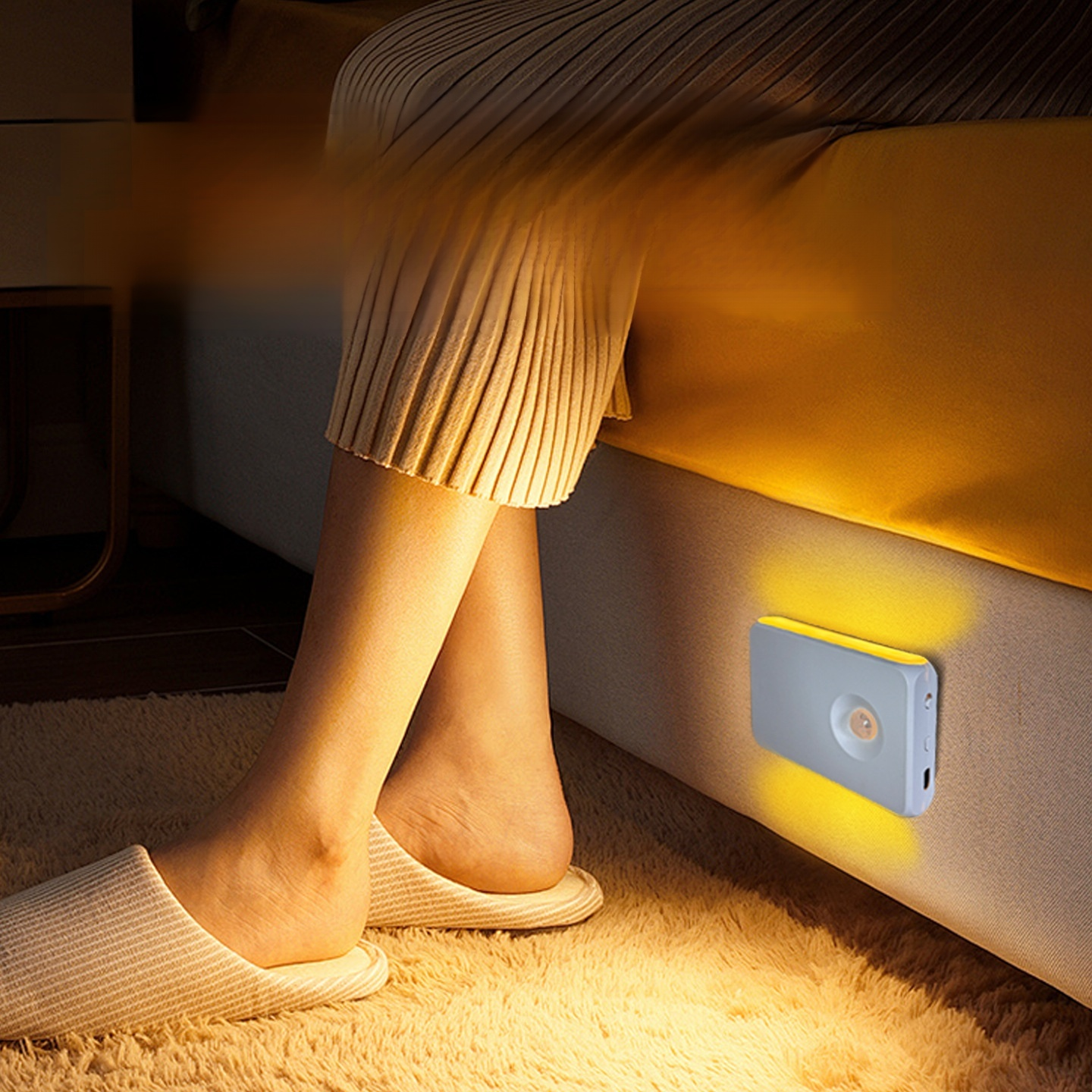 벽등 지능 감응 소야등 LED 적외선 충전 무선 자기 흡입