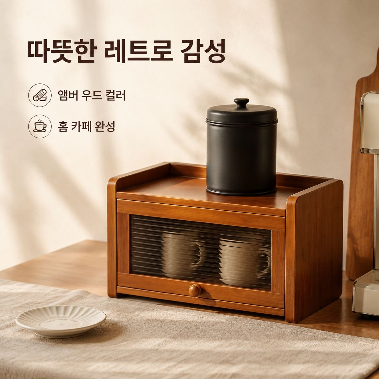 테이블 컵홀더 수납 선반 정리대