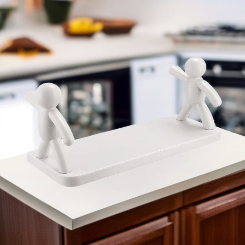 Punch-Free Human-shaped Kitchen Storage Rack