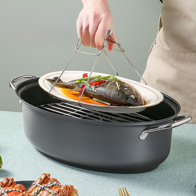 Double-eared glass-lid steamer