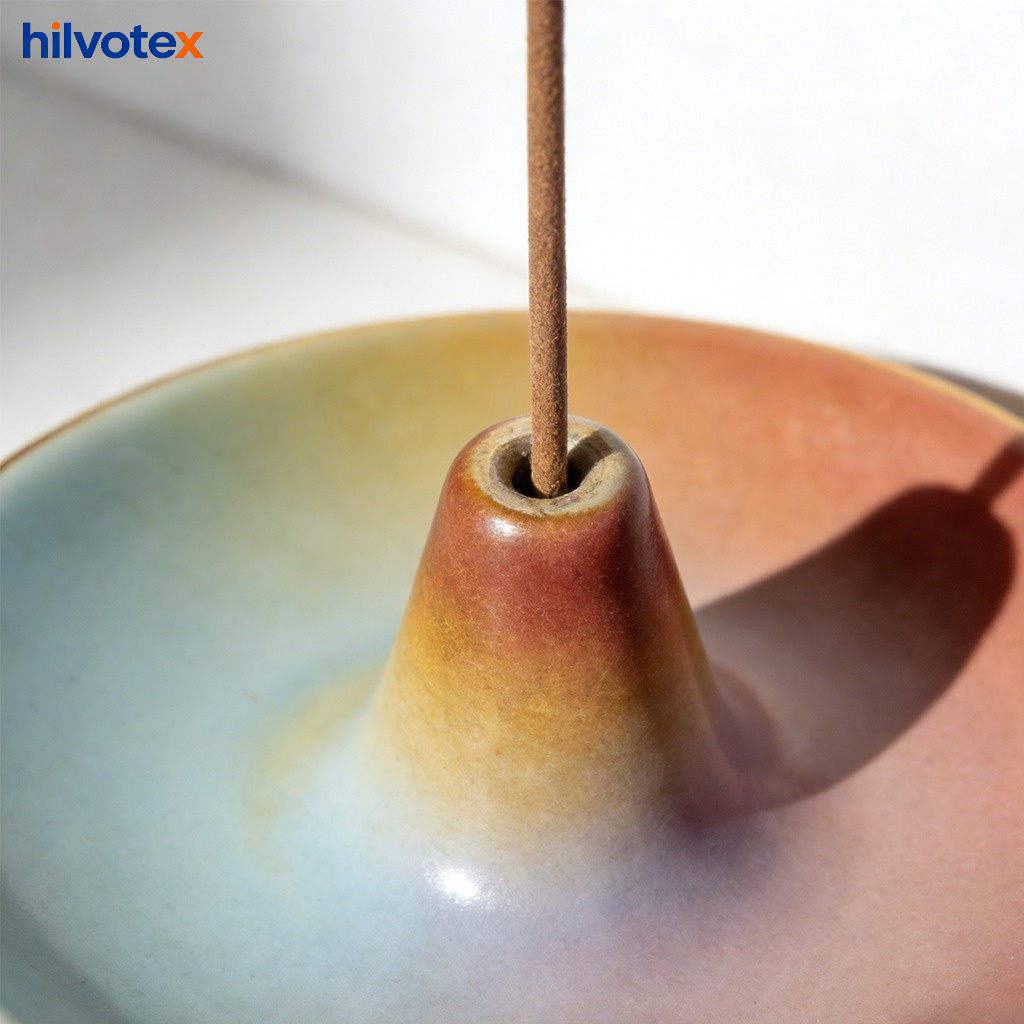 Ceramic decorative incense holder