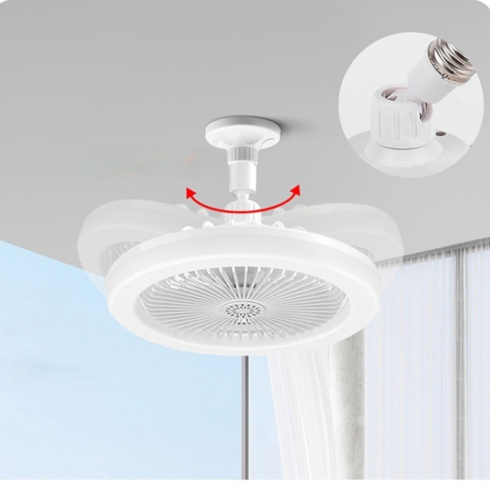 White light fan light remote control speed adjustment