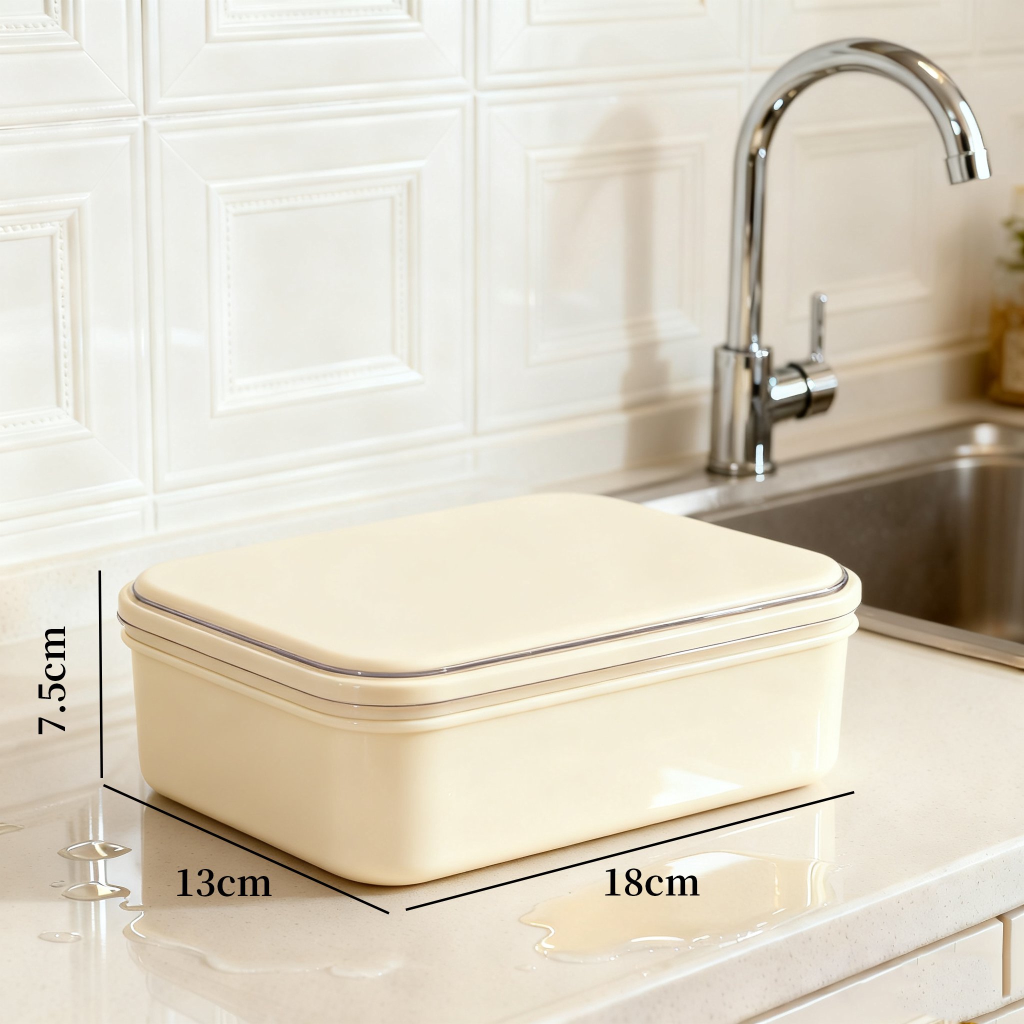 투명한 디자인의 식품 보관함