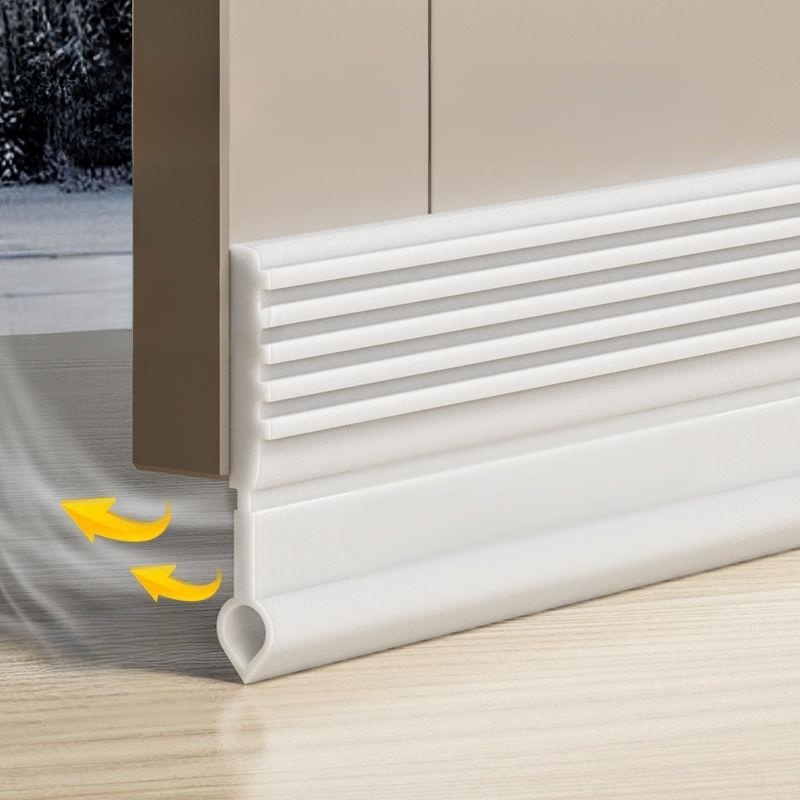 Door Bottom Sealing Strip, Soundproof and Windproof Adhesive, Waterproof and Cockroach-proof