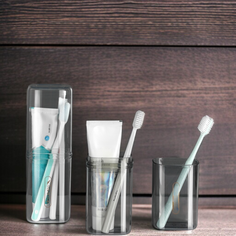 旅行用ポータブル ウォッシュカップ ライトラグジュアリー セット カップル 電動歯ブラシ 洗口カップ