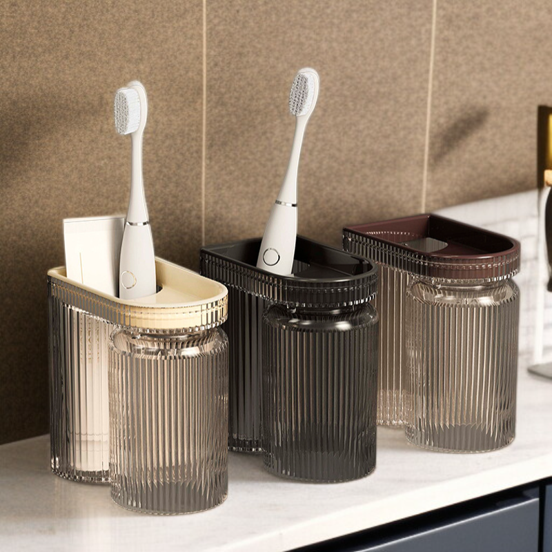 Easy installation toothbrush holder for bathroom