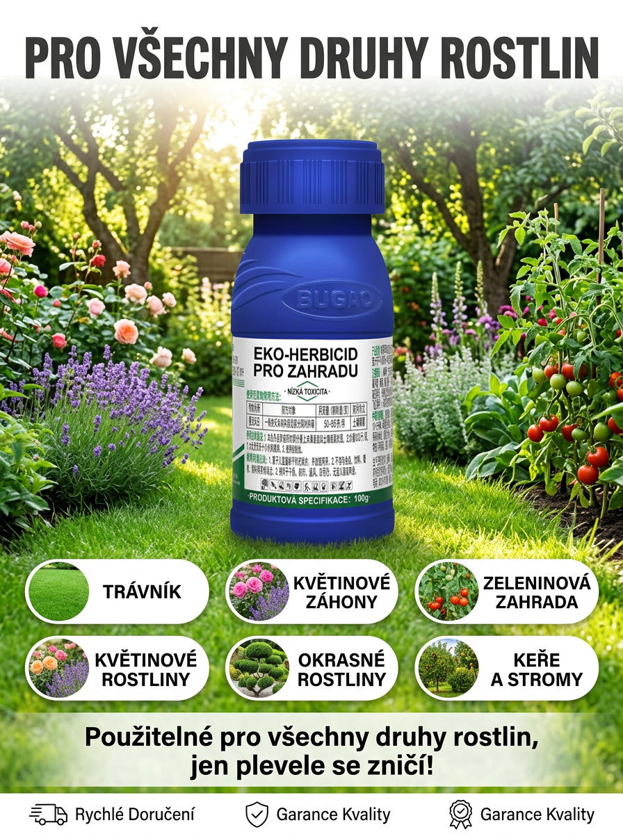 Dvouúčelový herbicid pro odstranění plevele od kořene