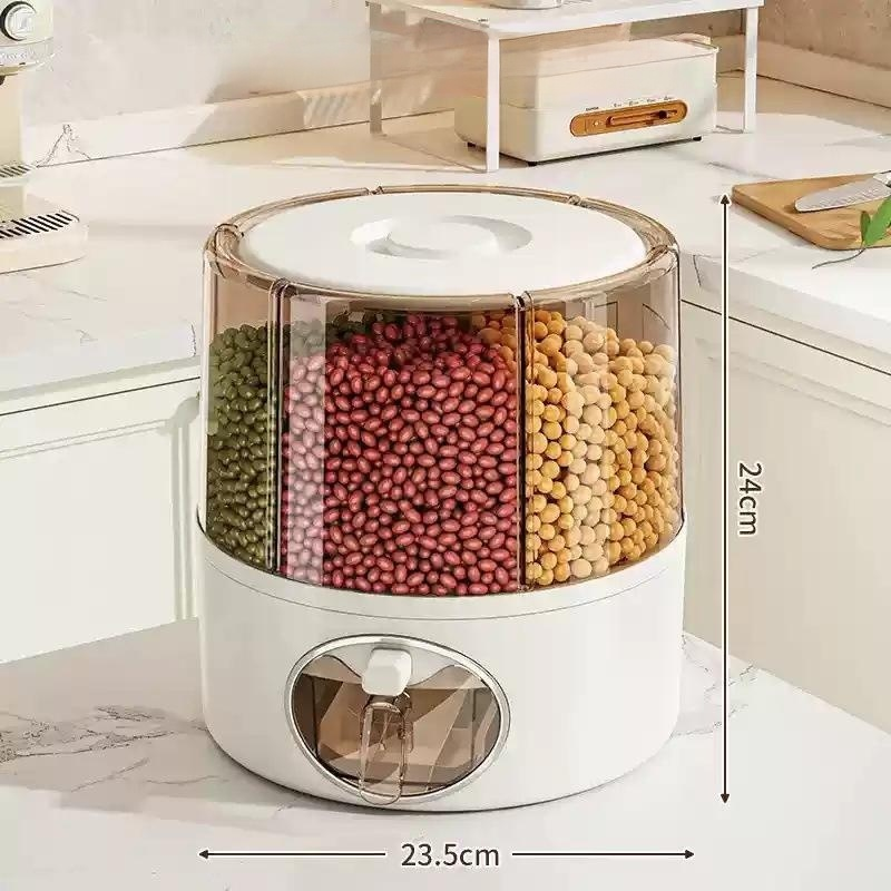 Insect-proof rotating rice box