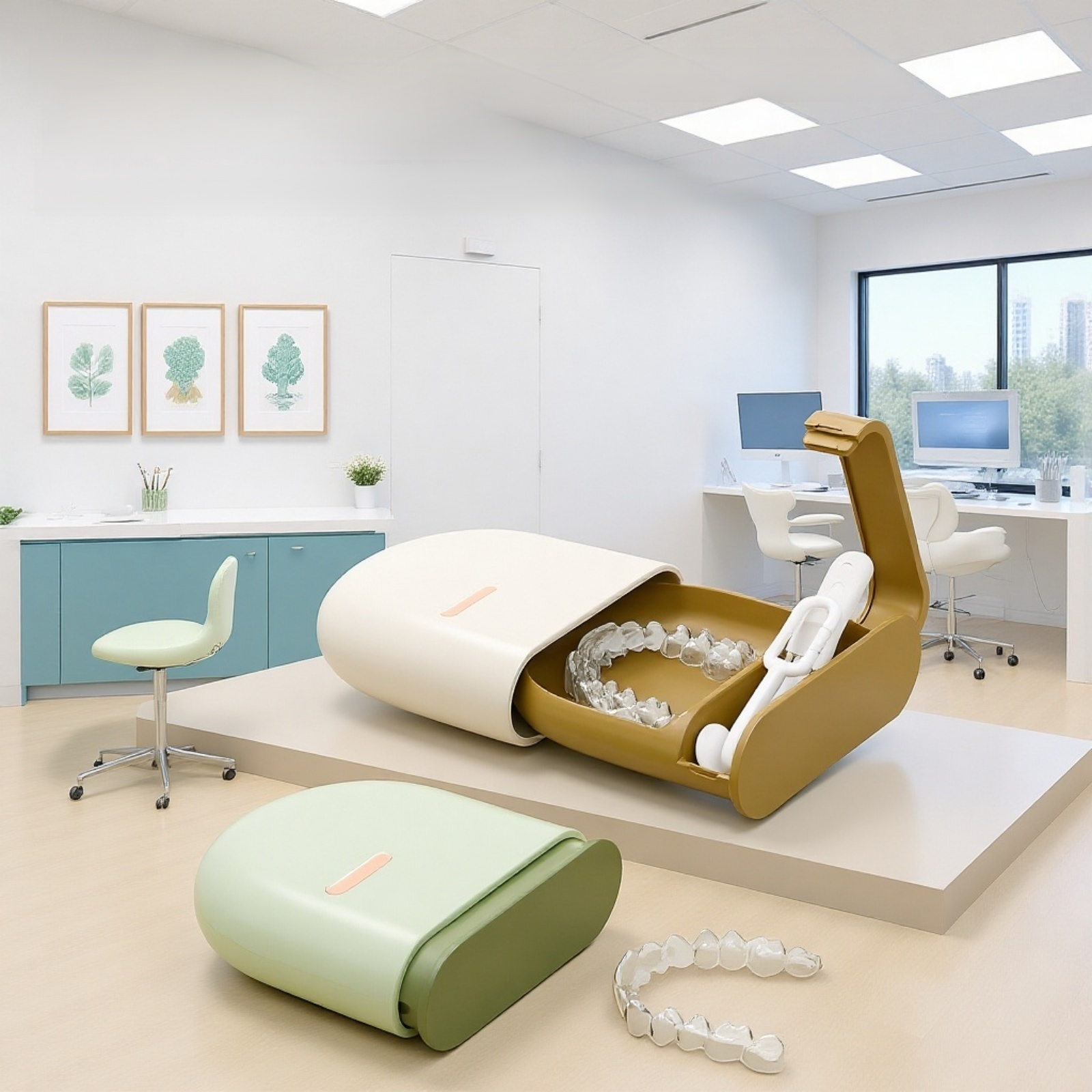 マウスピース・義歯用携帯収納＆洗浄ケース