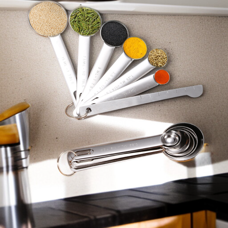  스테인리스 계량스푼 6종 세트
