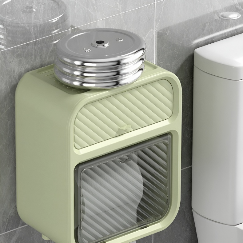 화장실 방수 벽걸이 휴지통 롤지 펀치프리 화장실 휴지통 선반 화장실 롤지 케이스