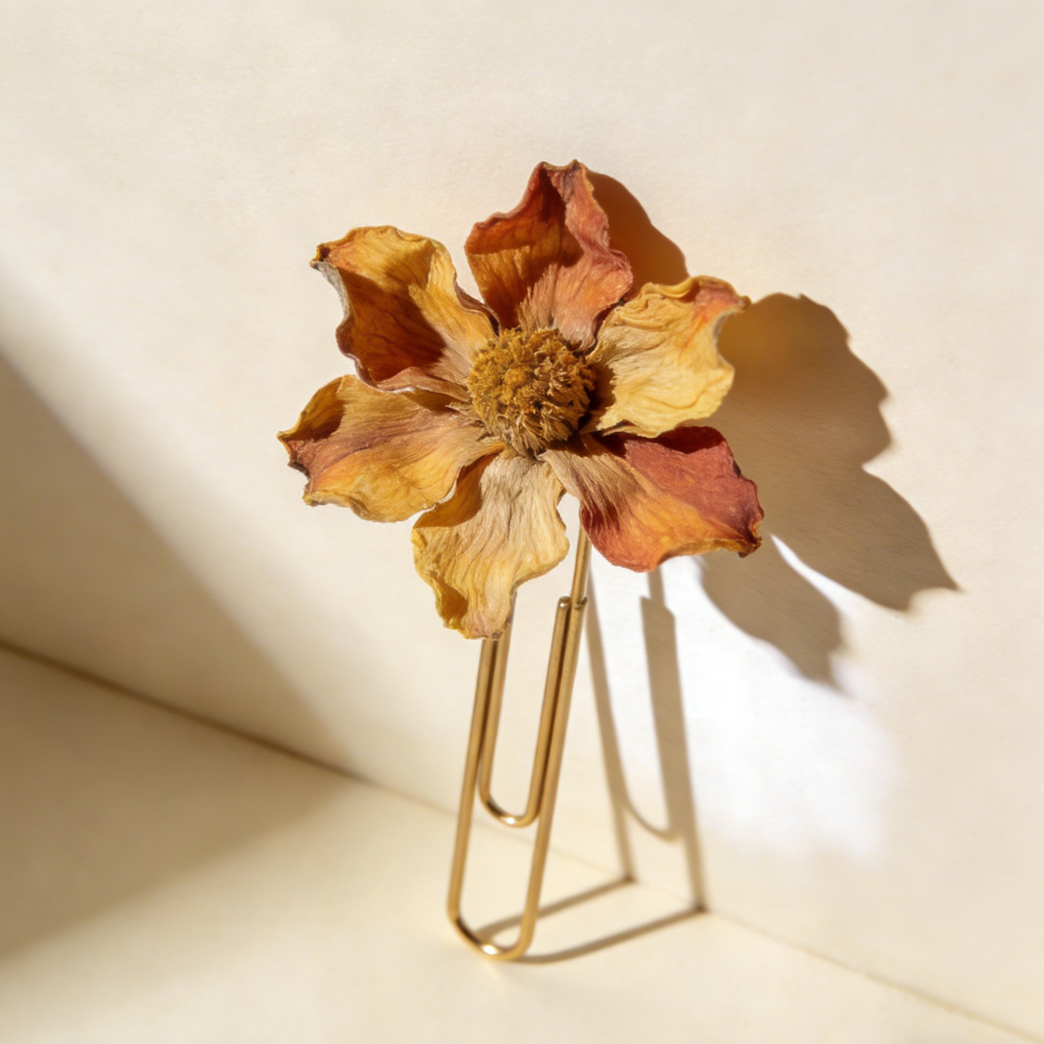 Marcapáginas de flores secas hechos a mano (paquete de tres)