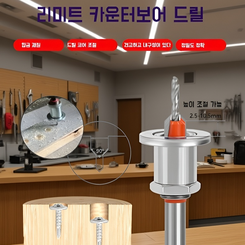 목공 전용 원형 드릴