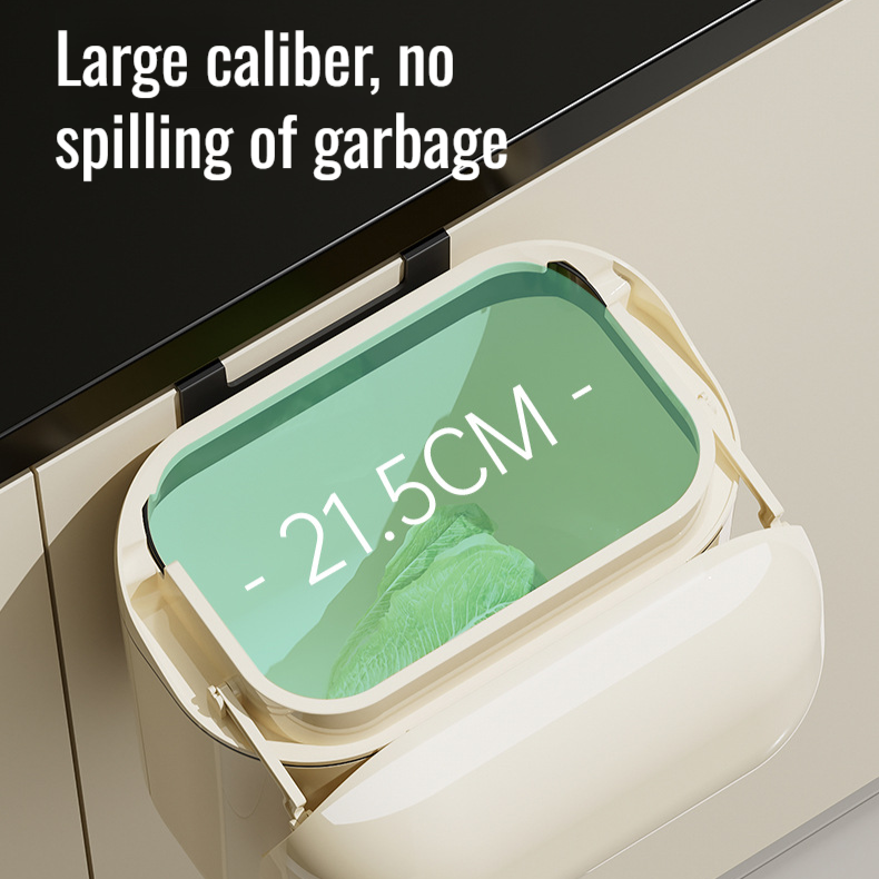 Wall-mounted Waterproof Trash Can with Lid